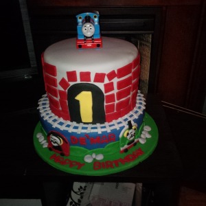 1st Birthday Thomas Cake